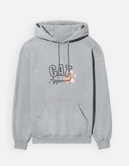 Cat Approved Hoodie – Grey Melange
