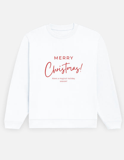 Merry Christmas – Premium Festive Sweatshirt White