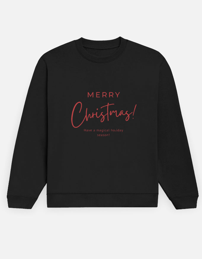 Merry Christmas – Premium Festive Sweatshirt (Black Edition)