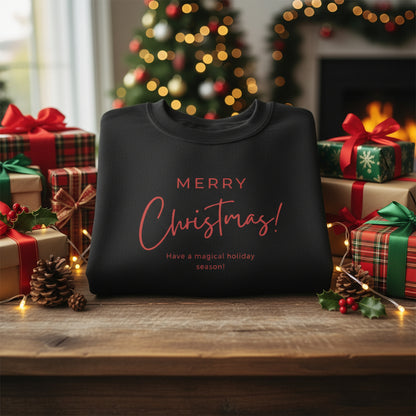 Merry Christmas – Premium Festive Sweatshirt (Black Edition)