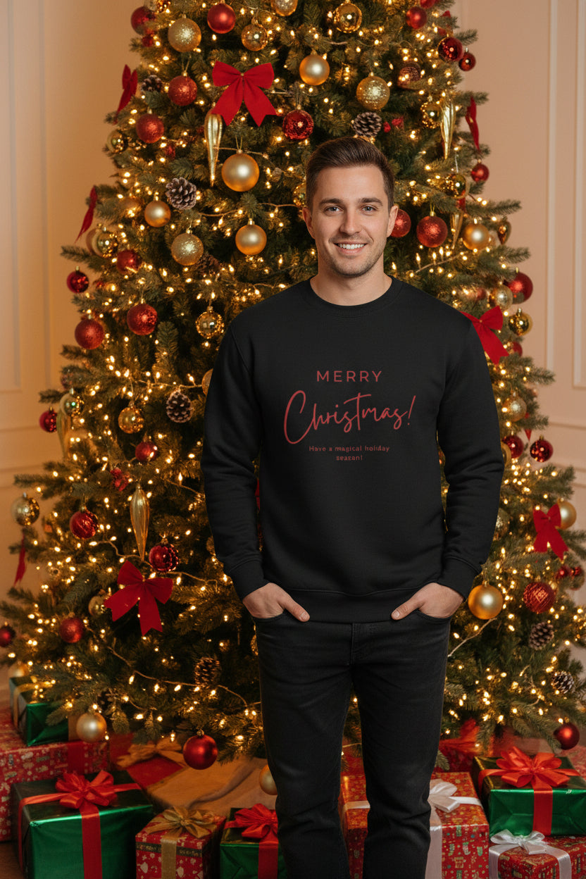 Merry Christmas – Premium Festive Sweatshirt (Black Edition)