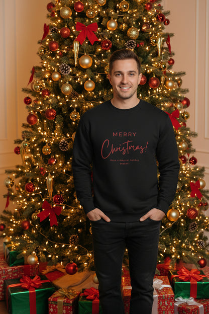 Merry Christmas – Premium Festive Sweatshirt (Black Edition)